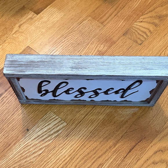 Blessed Wooden Wall Sign CUTE! NEW! - Picture 2 of 7